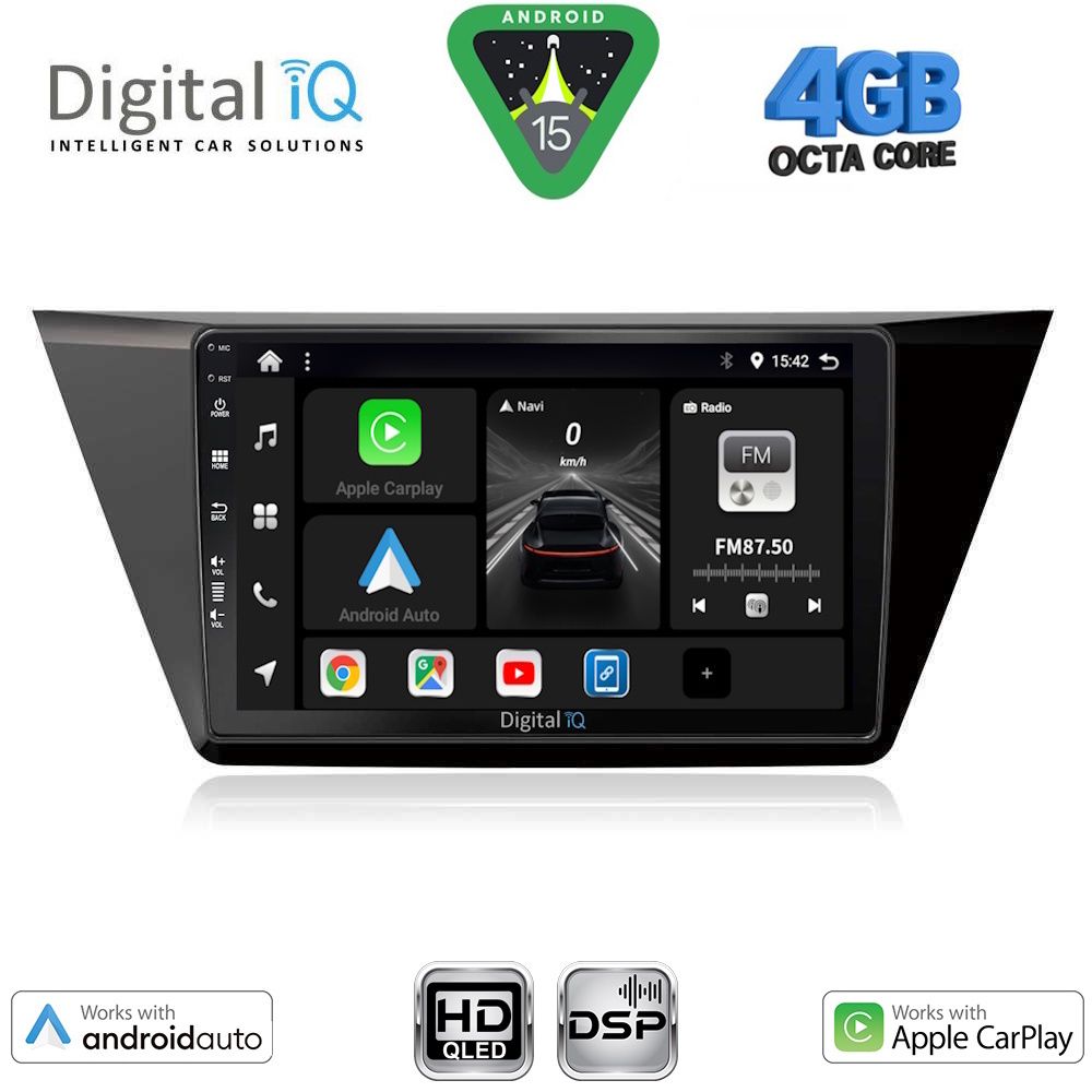 DIGITAL IQ BXF 6769_CPAA (10inc) MULTIMEDIA TABLET for VW TOURAN mod. 2016-2026