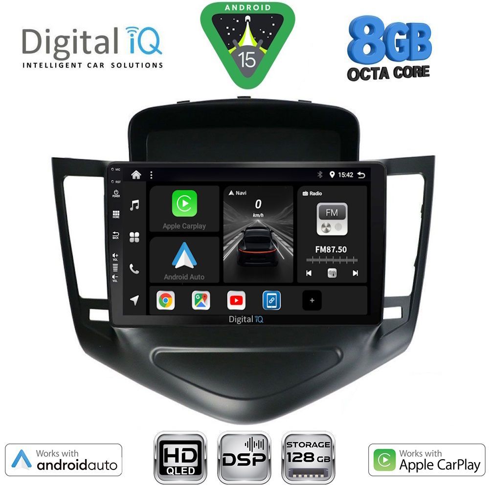 DIGITAL IQ BXF 7076_CPAA (9inc) MULTIMEDIA TABLET for CHEVROLET CRUZE mod. 2008-2012 - DIGITAL IQ 7076_CPAA