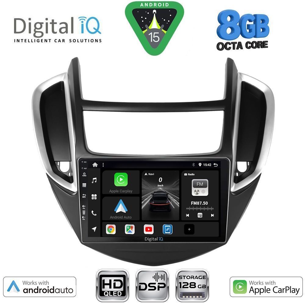 DIGITAL IQ BXF 7080_CPAA (9inc) MULTIMEDIA TABLET for CHEVROLET TRAX mod. 2014-2022 - DIGITAL IQ 7080_CPAA