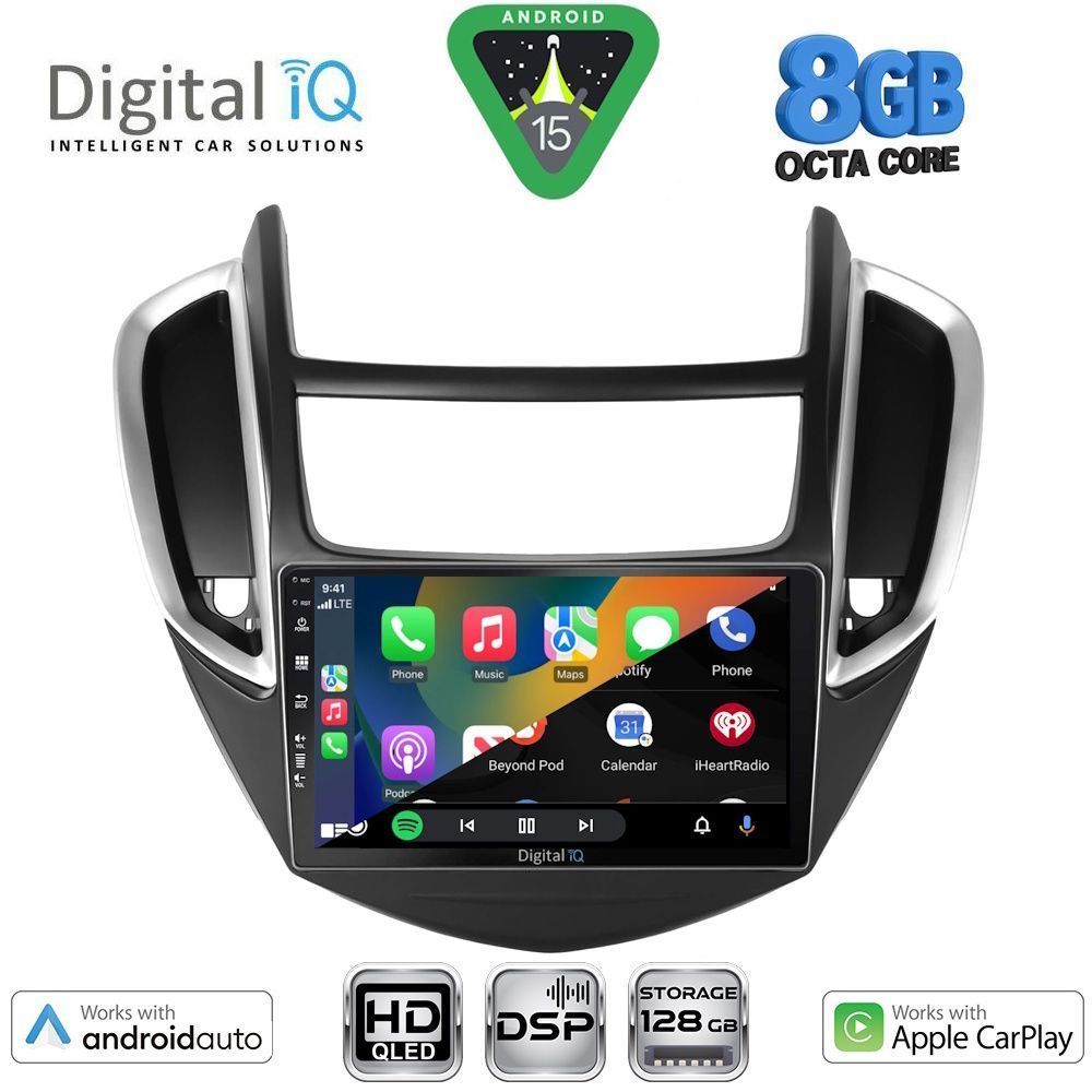 DIGITAL IQ BXF 7080_CPAA (9inc) MULTIMEDIA TABLET for CHEVROLET TRAX mod. 2014-2022 - DIGITAL IQ 7080_CPAA