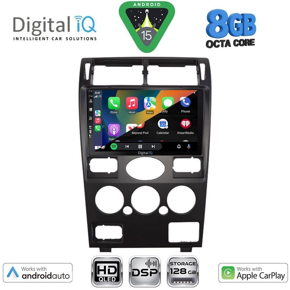 DIGITAL IQ BXF 7161B_CPAA (9inc) MULTIMEDIA TABLET for FORD MONDEO mod. 2003-2006