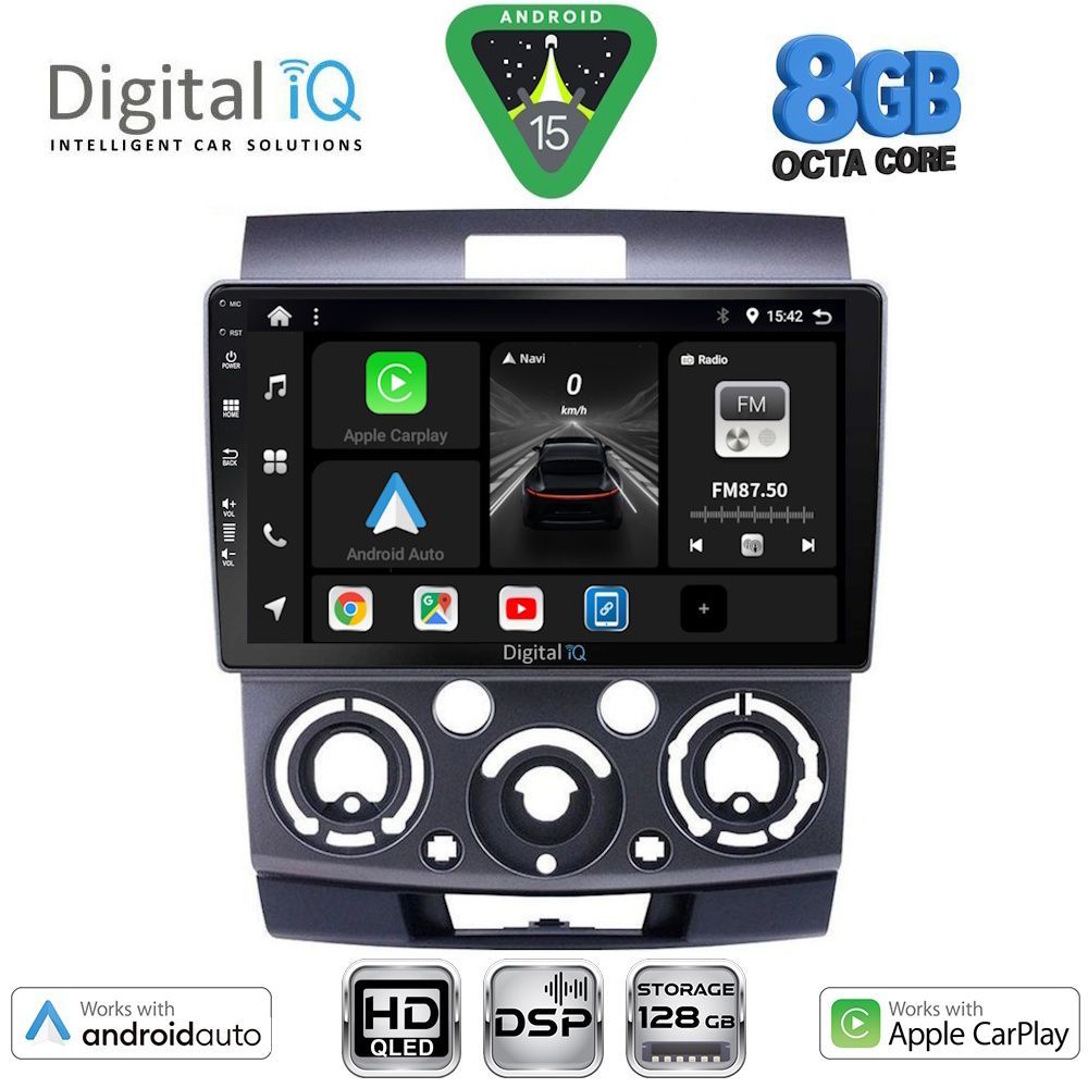 DIGITAL IQ BXF 7170_CPAA (9inc) MULTIMEDIA TABLET for FORD RANGER | MAZDA BT50 mod. 2006-2011