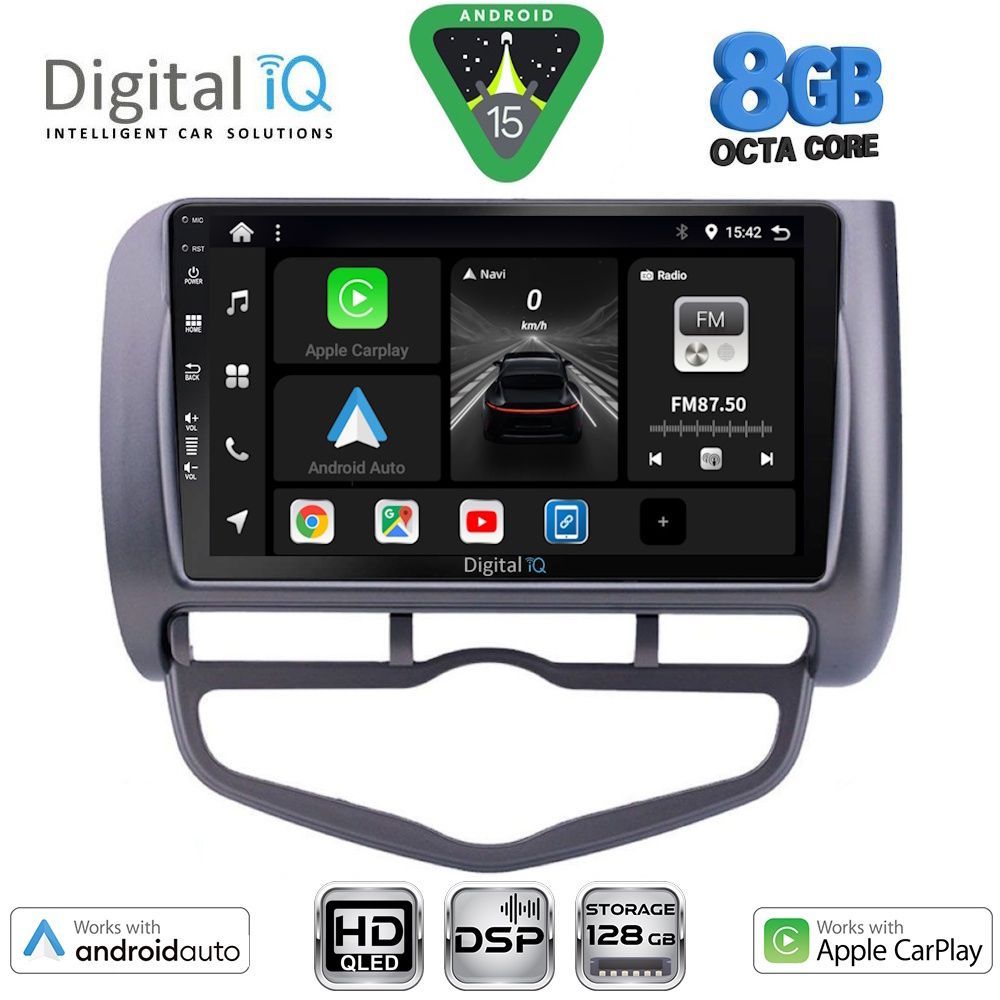 DIGITAL IQ BXF 7210_CPAA CLIMA (9inc) MULTIMEDIA TABLET for HONDA JAZZ mod. 2002-2008 - DIGITAL IQ 7210_CPAA CL