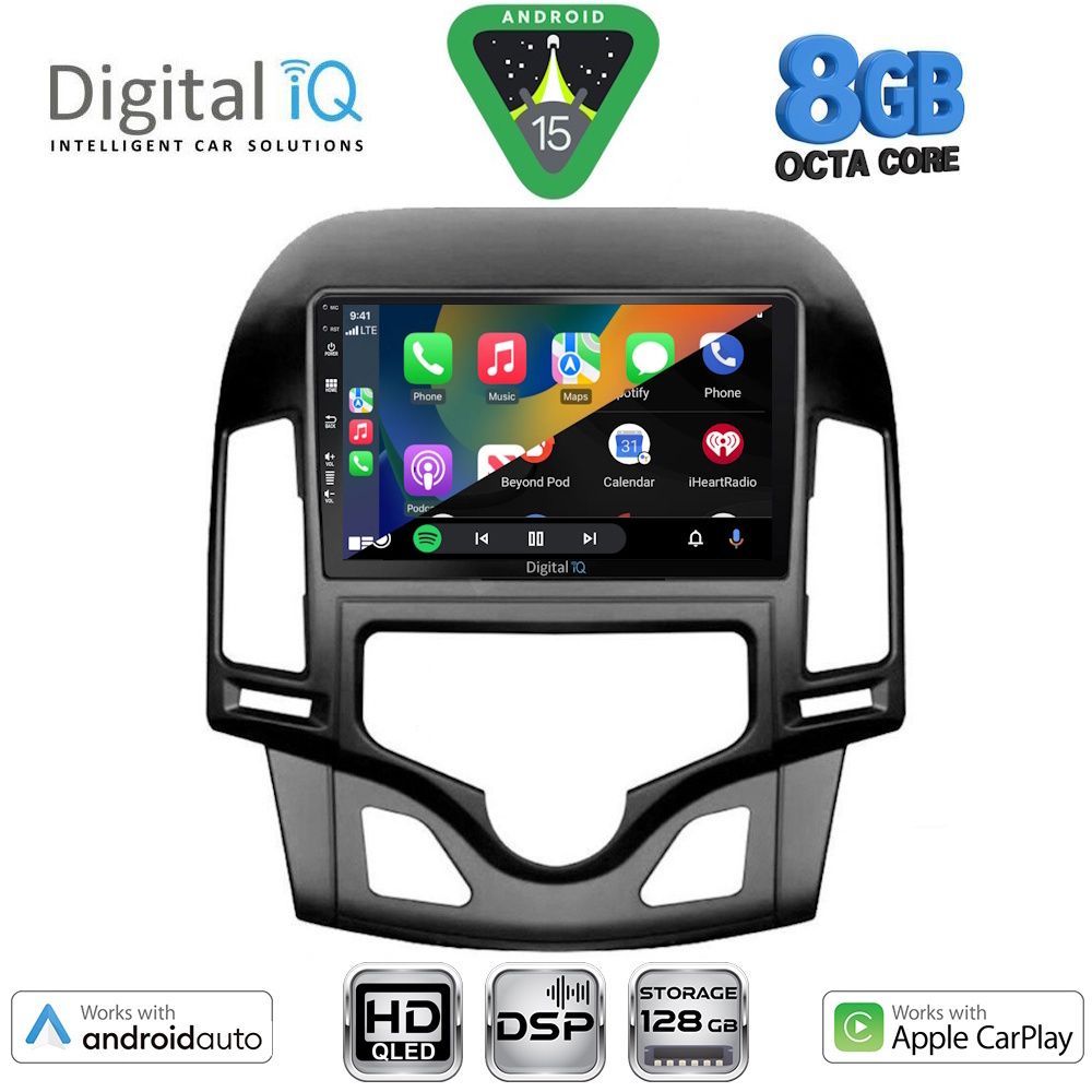 DIGITAL IQ BXF 7231_CPAA CLIMA (9inc) MULTIMEDIA TABLET for HYUNDAI i30 mod. 2007-2012 - DIGITAL IQ 7231_CPAA CL