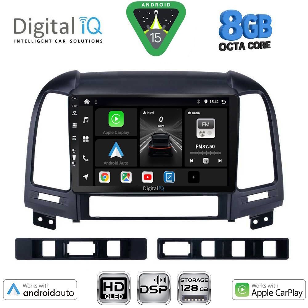 DIGITAL IQ BXF 7239_CPAA (9inc) MULTIMEDIA TABLET for HYUNDAI SANTA FE  mod. 2005-2013 - DIGITAL IQ 7239_CPAA