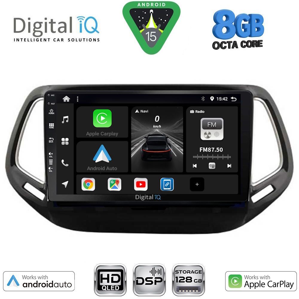 DIGITAL IQ BXF 7278_CPAA (10inc) MULTIMEDIA TABLET for JEEP COMPASS mod. 2016-2021 - DIGITAL IQ BXF7278_CPAA
