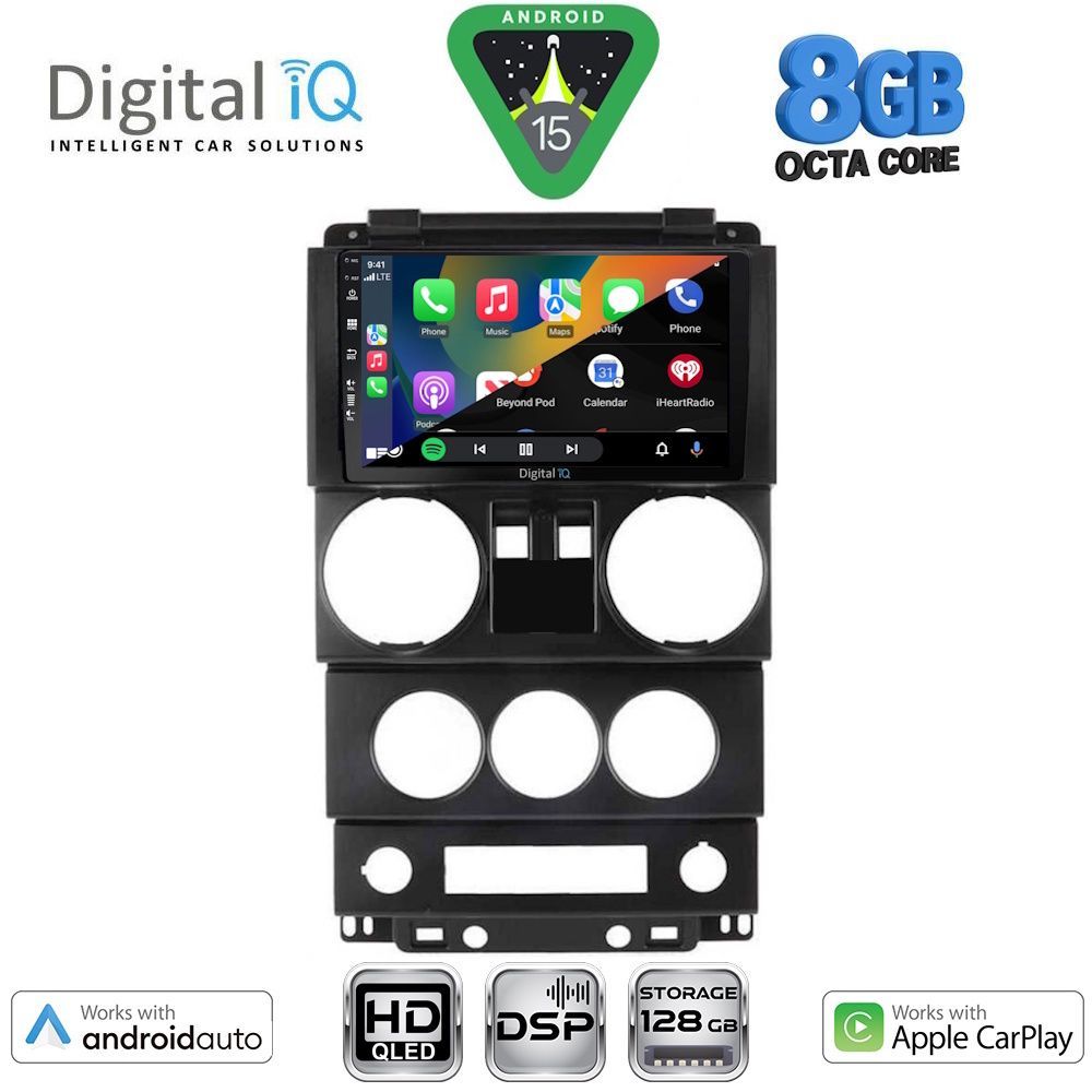 DIGITAL IQ BXF 7293_CPAA (9inc) MULTIMEDIA TABLET for JEEP WRANGLER  mod. 2006-2011 - DIGITAL IQ 7293_CPAA