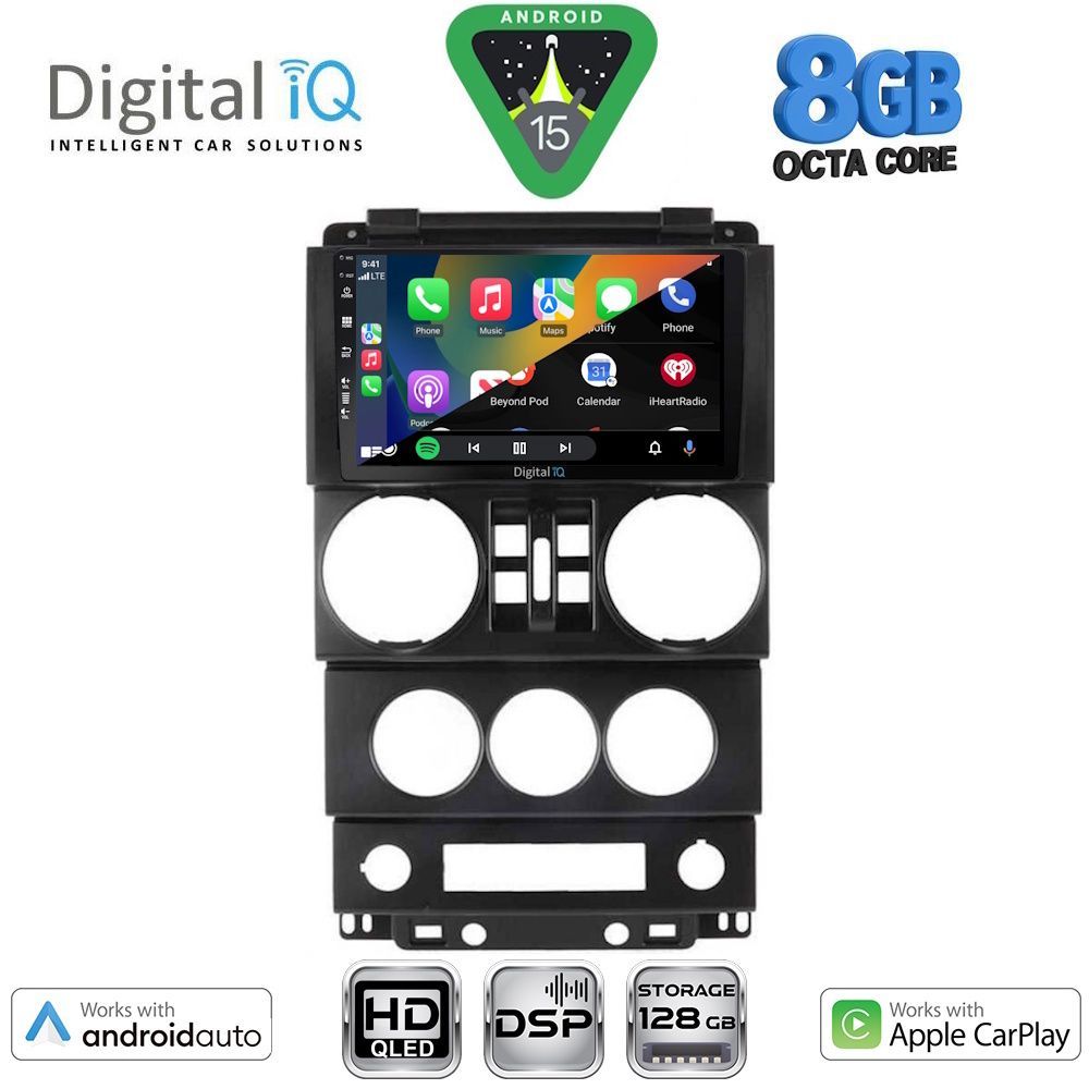 DIGITAL IQ BXF 7294_CPAA (9inc) MULTIMEDIA TABLET for JEEP WRANGLER  mod. 2006-2011 - DIGITAL IQ 7294_CPAA