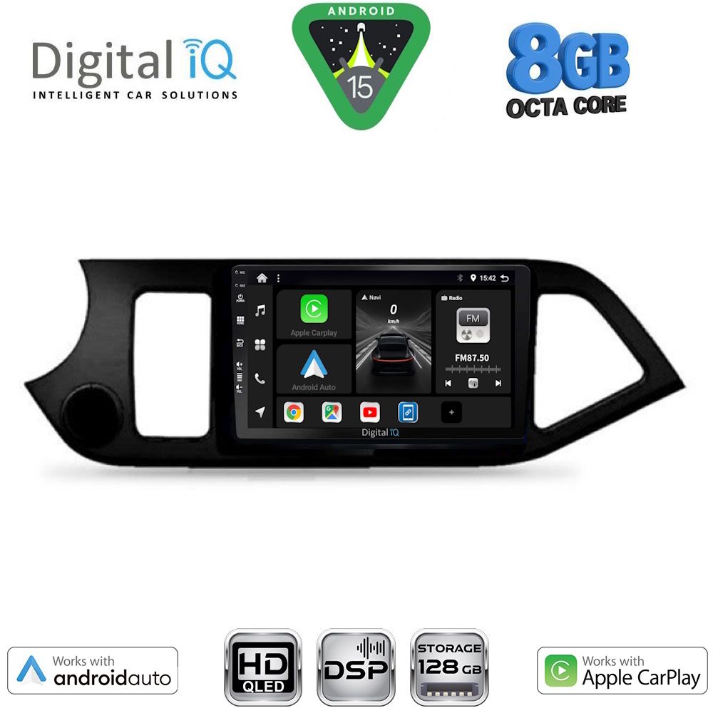 DIGITAL IQ BXF 7308_CPAA (9inc) MULTIMEDIA TABLET for KIA PICANTO mod. 2011-2017 - DIGITAL IQ 7308_CPAA