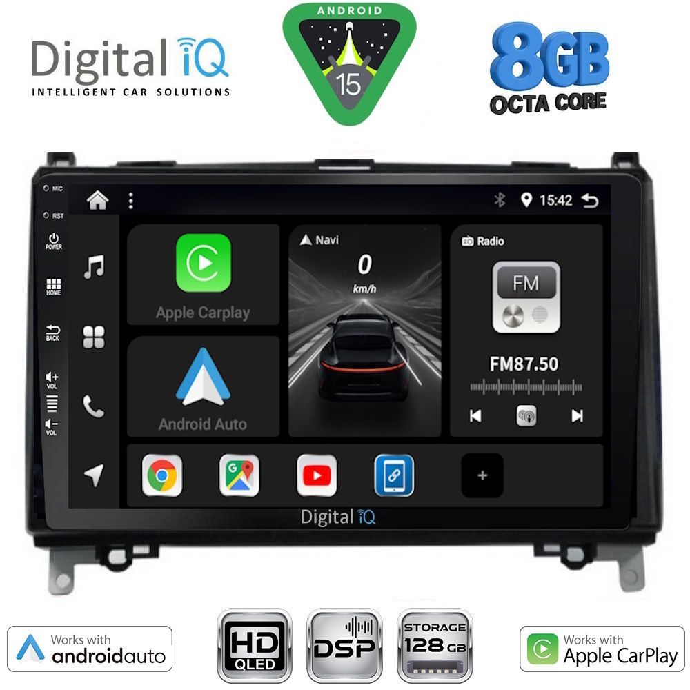DIGITAL IQ BXF 7400_CPAA (9inc) MULTIMEDIA TABLET for MERCEDES A – B -SPRINTER – VITO mod. 2007-2019 - DIGITAL IQ 7400_CPAA
