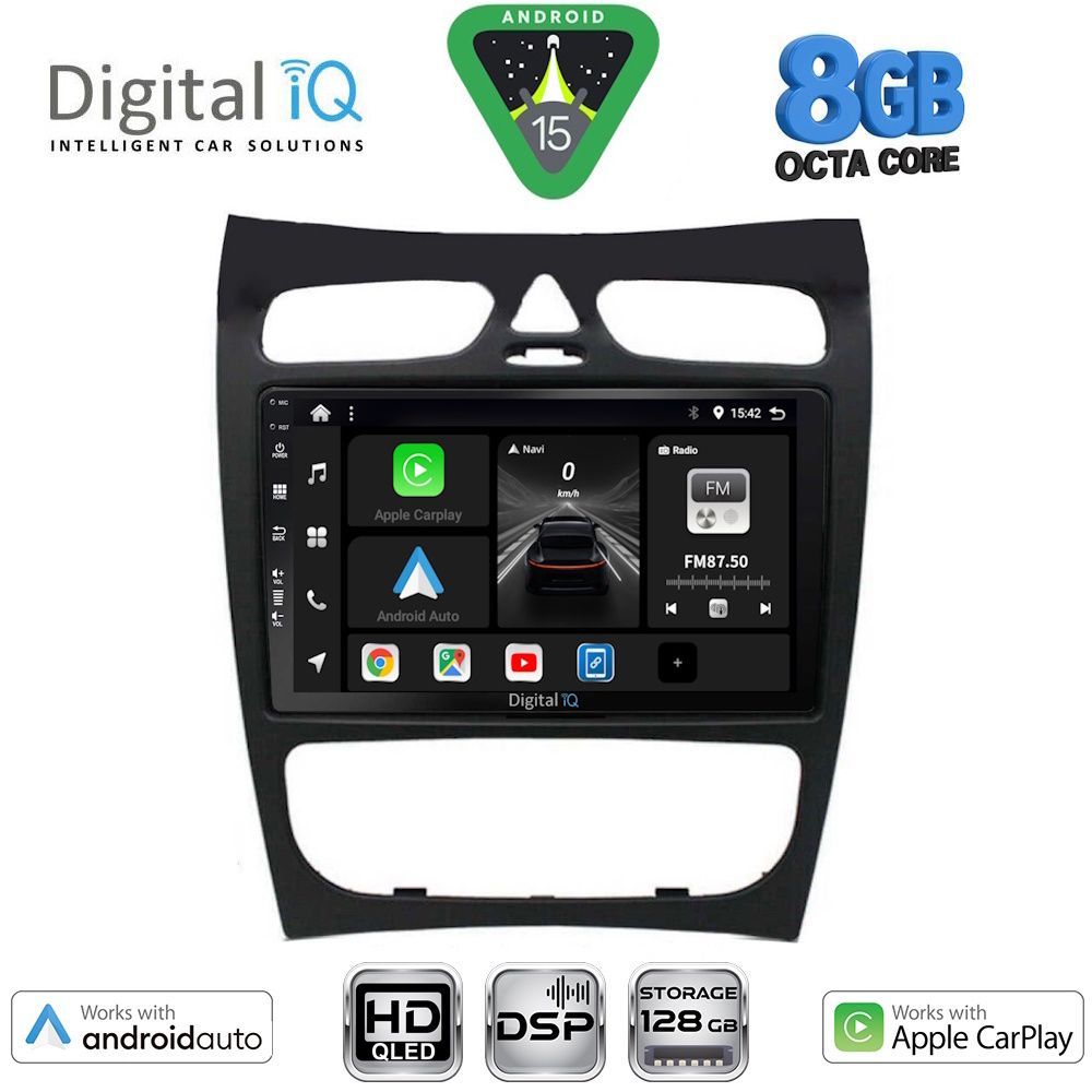 DIGITAL IQ BXF 7406_CPAA (9inc) MULTIMEDIA TABLET for MERCEDES CLK (W209) mod. 2000-2004 - DIGITAL IQ 7406_CPAA