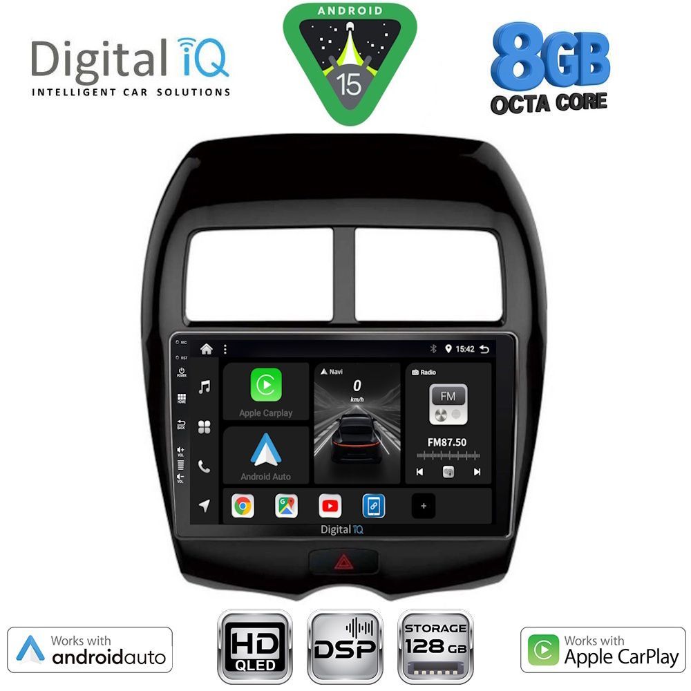 DIGITAL IQ BXF 7430_CPAA (10inc) MULTIMEDIA TABLET for MITSUBISHI ASX mod. 2009-2020 - PEUGEOT 4008 mod. 2012-2018 - DIGITAL IQ BXF7430_CPAA