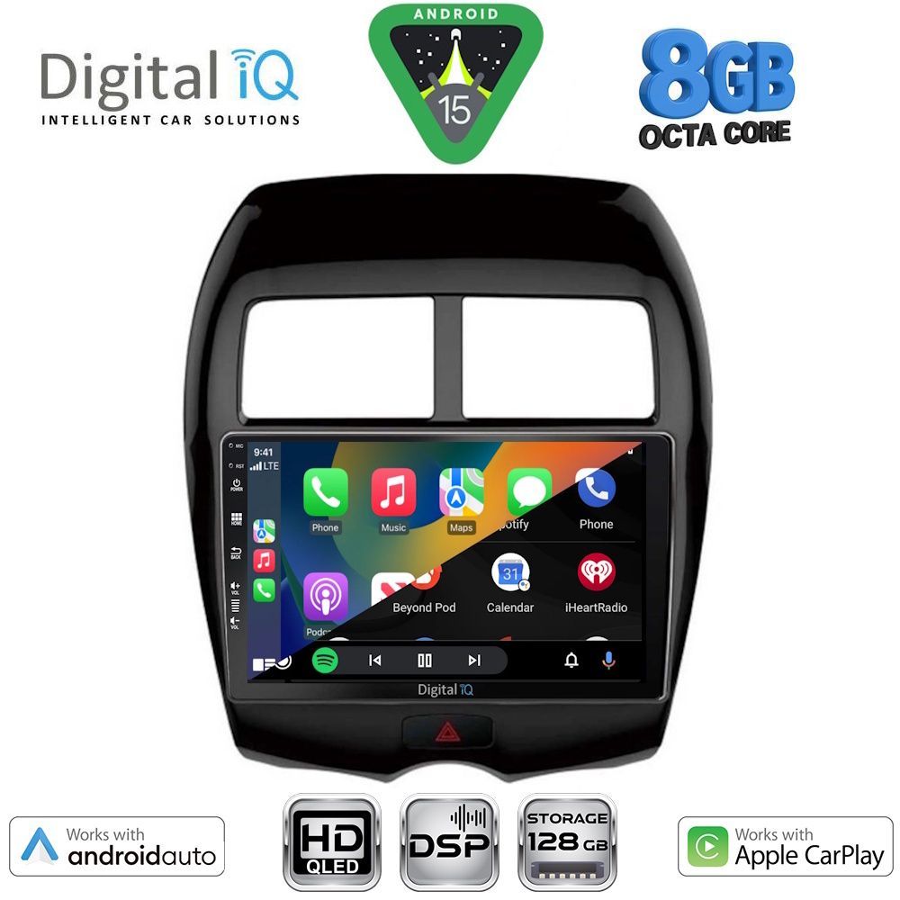 DIGITAL IQ BXF 7430_CPAA (10inc) MULTIMEDIA TABLET for MITSUBISHI ASX mod. 2009-2020 - PEUGEOT 4008 mod. 2012-2018 - DIGITAL IQ BXF7430_CPAA