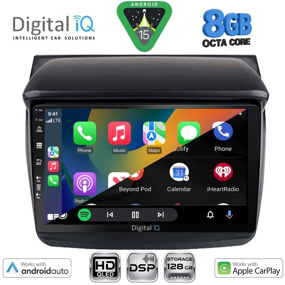 DIGITAL IQ BXF 7436_CPAA (9inc) MULTIMEDIA TABLET for MITSUBISHI L200 mod. 2006-2015 - DIGITAL IQ 7436_CPAA