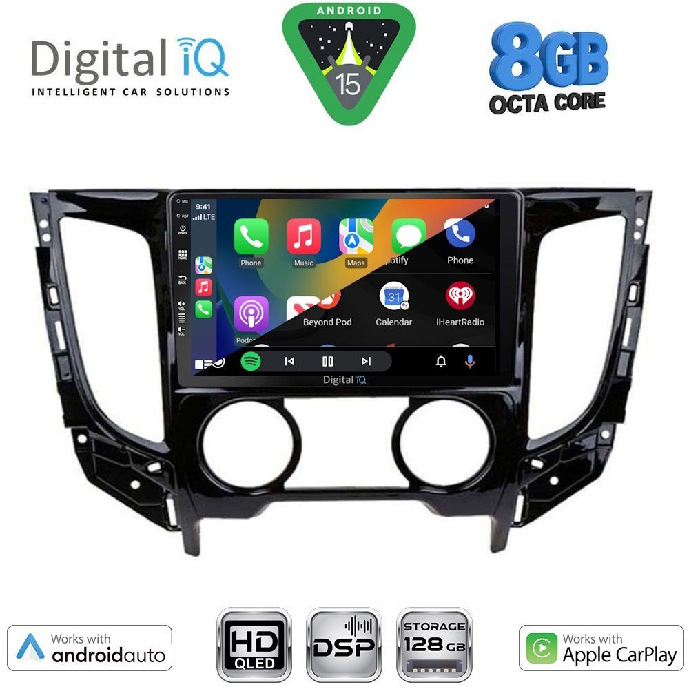 DIGITAL IQ BXF 7437_CPAA A/C (9inc) MULTIMEDIA TABLET for MITSUBISHI L200 mod. 2015-2019 με A/C - DIGITAL IQ 7437_CPAA A/C