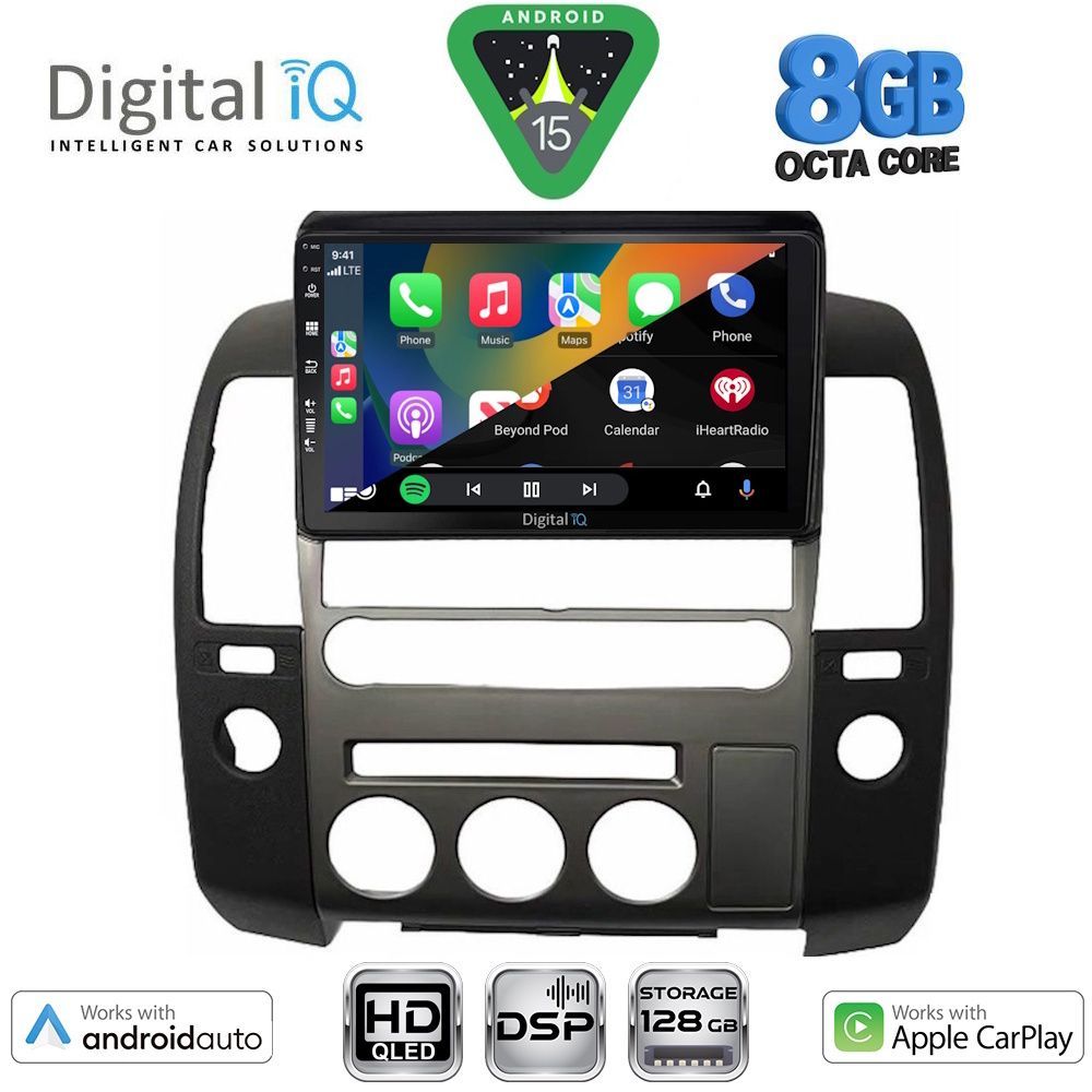 DIGITAL IQ BXF 7454_CPAA (ORIG.NAVI) (9inc) MULTIMEDIA TABLET for NISSAN NAVARA D40 mod. 2006-2011 με Original Navi - DIGITAL IQ 7454NAVI_CPAA