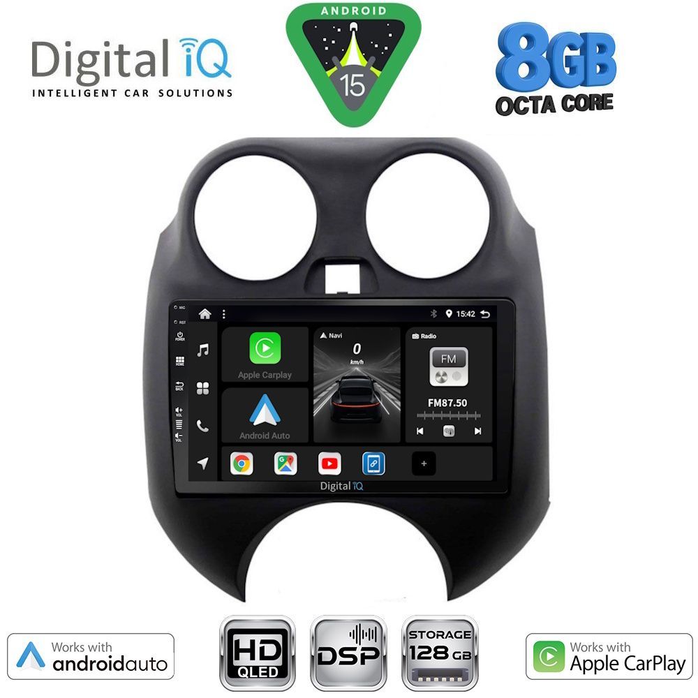 DIGITAL IQ BXF 7459_CPAA (9inc) MULTIMEDIA TABLET for NISSAN MICRA mod. 2010-2014 - DIGITAL IQ 7459_CPAA