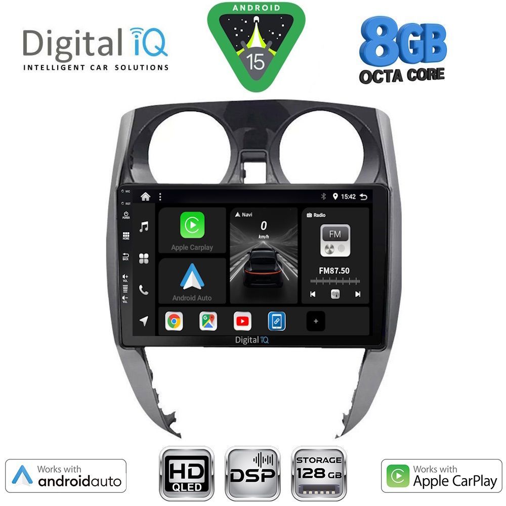 DIGITAL IQ BXF 7464_CPAA (10inc) MULTIMEDIA TABLET for NISSAN NOTE mod. 2012-2020 - DIGITAL IQ BXF7464_CPAA