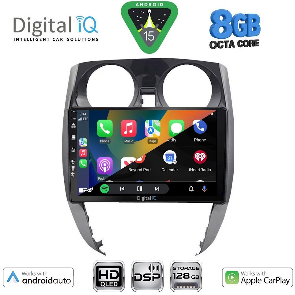 DIGITAL IQ BXF 7464_CPAA (10inc) MULTIMEDIA TABLET for NISSAN NOTE mod. 2012-2020 - DIGITAL IQ BXF7464_CPAA