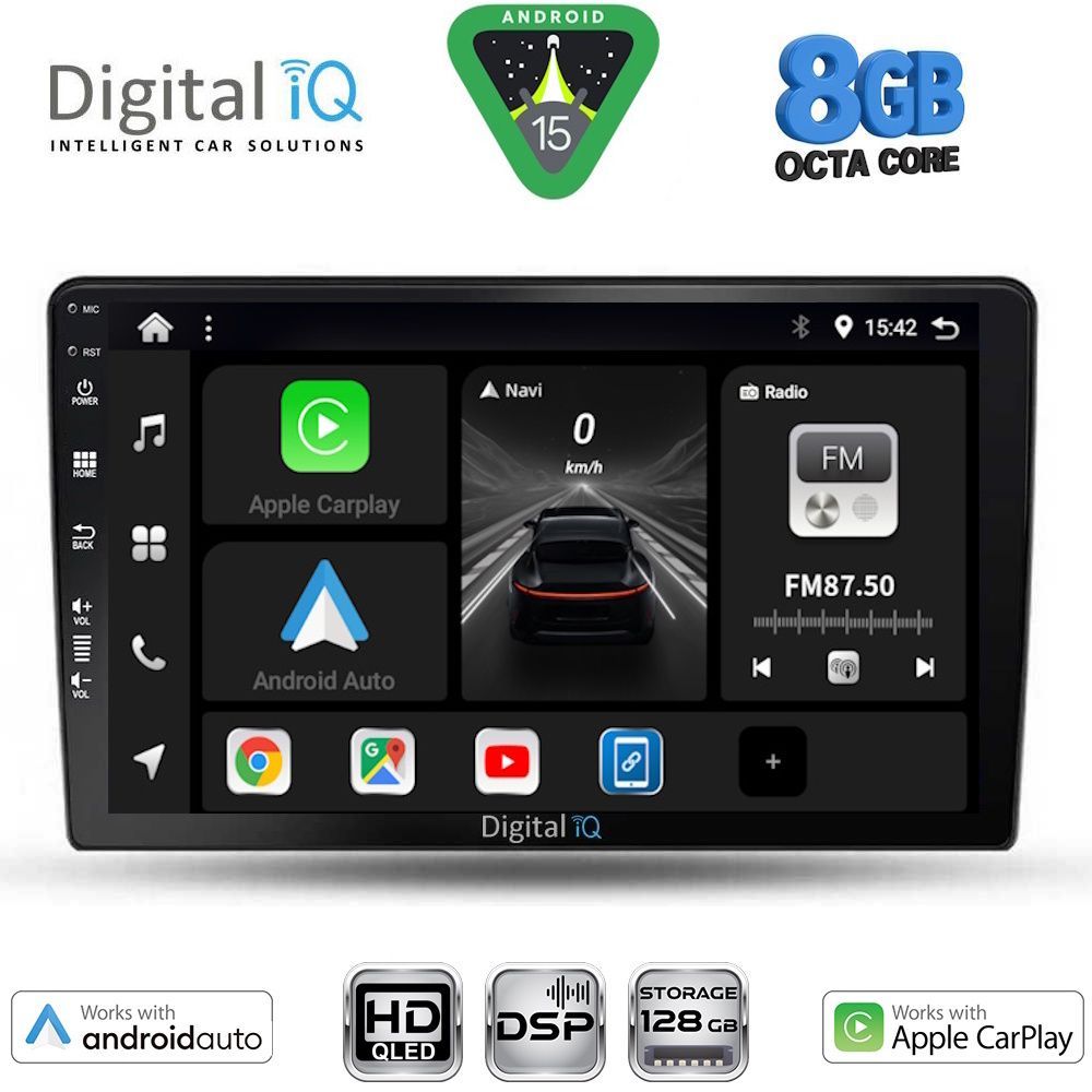 Οθόνη Nissan X-Trail 2004 – 2007 με CarPlay, Android Auto, GPS, Bluetooth – DIGITAL IQ BXF 7476_CPAA (10inc)