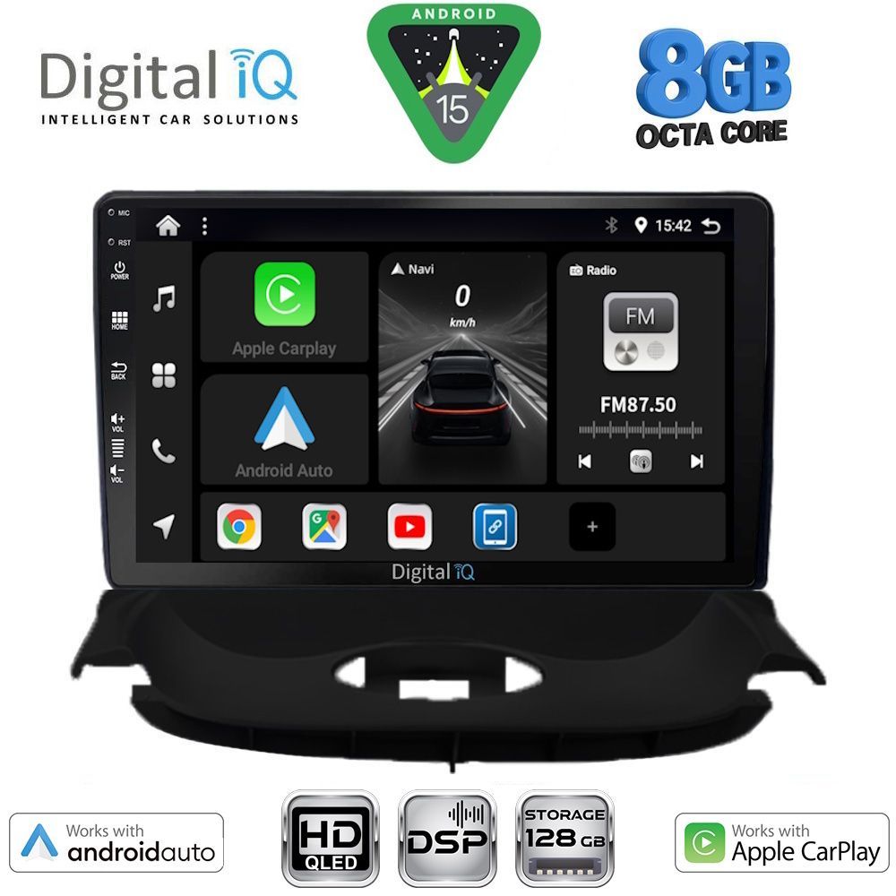 DIGITAL IQ BXF 7505_CPAA (9inc) MULTIMEDIA TABLET for PEUGEOT 206 mod. 1998-2006 - DIGITAL IQ 7505_CPAA