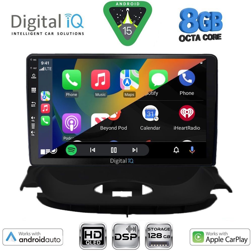 DIGITAL IQ BXF 7505_CPAA (9inc) MULTIMEDIA TABLET for PEUGEOT 206 mod. 1998-2006 - DIGITAL IQ 7505_CPAA