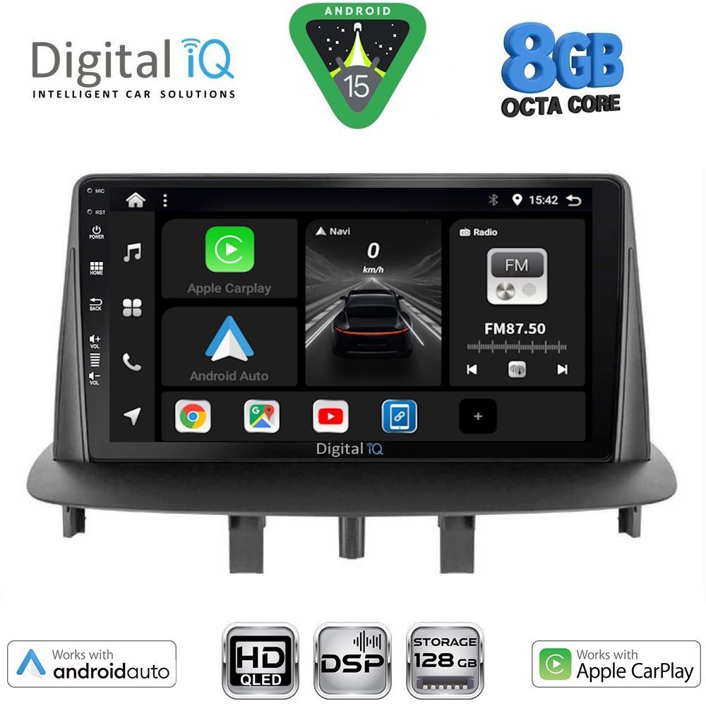DIGITAL IQ BXF 7556_CPAA (9inc) MULTIMEDIA TABLET for RENAULT MEGANE 3 mod. 2009-2016 - DIGITAL IQ 7556_CPAA