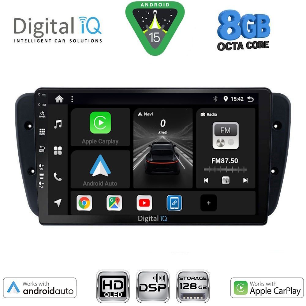 DIGITAL IQ BXF 7571_CPAA (9inc) MULTIMEDIA TABLET for SEAT IBIZA mod. 2008-2015 - DIGITAL IQ 7571_CPAA