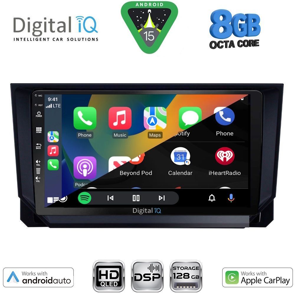 DIGITAL IQ BXF 7573_CPAA (9inc) MULTIMEDIA TABLET for SEAT ARONA - IBIZA mod. 2018-2026