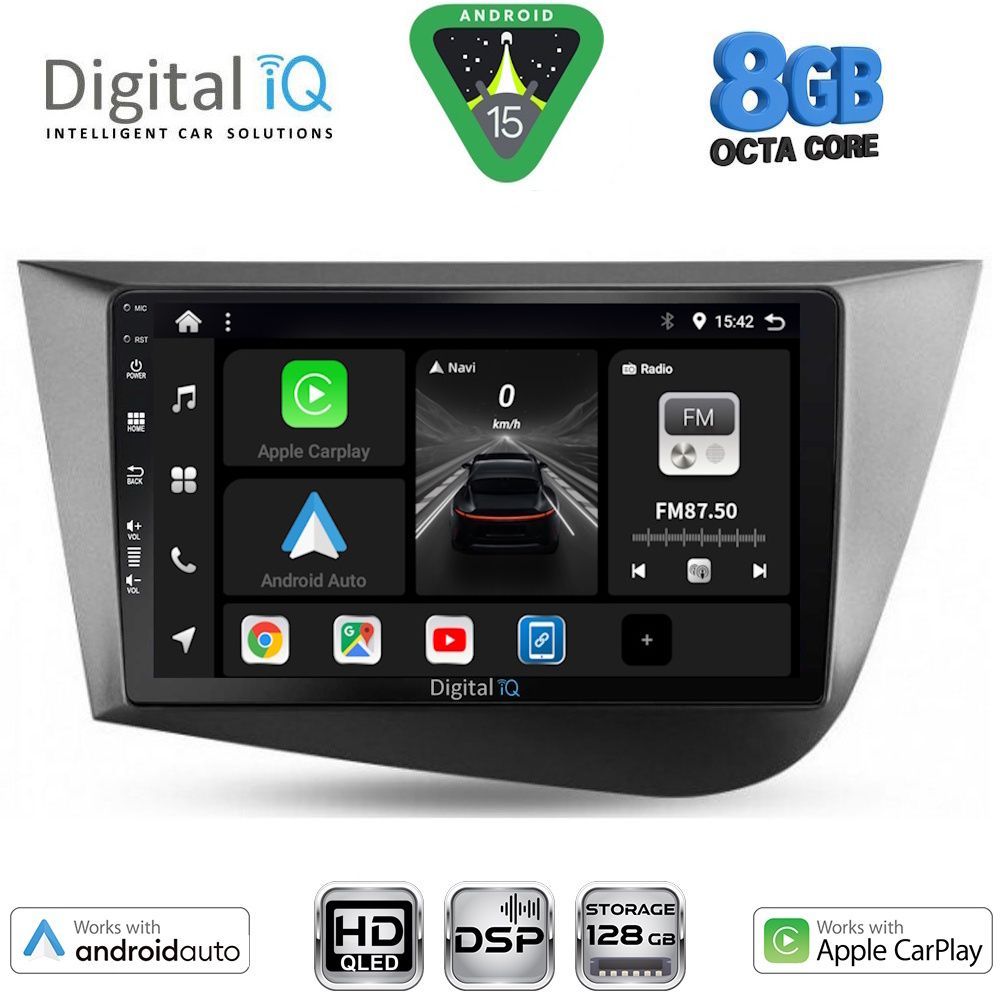 DIGITAL IQ BXF 7574_CPAA (9inc) MULTIMEDIA TABLET for SEAT LEON mod. 2005-2012 - DIGITAL IQ 7574_CPAA