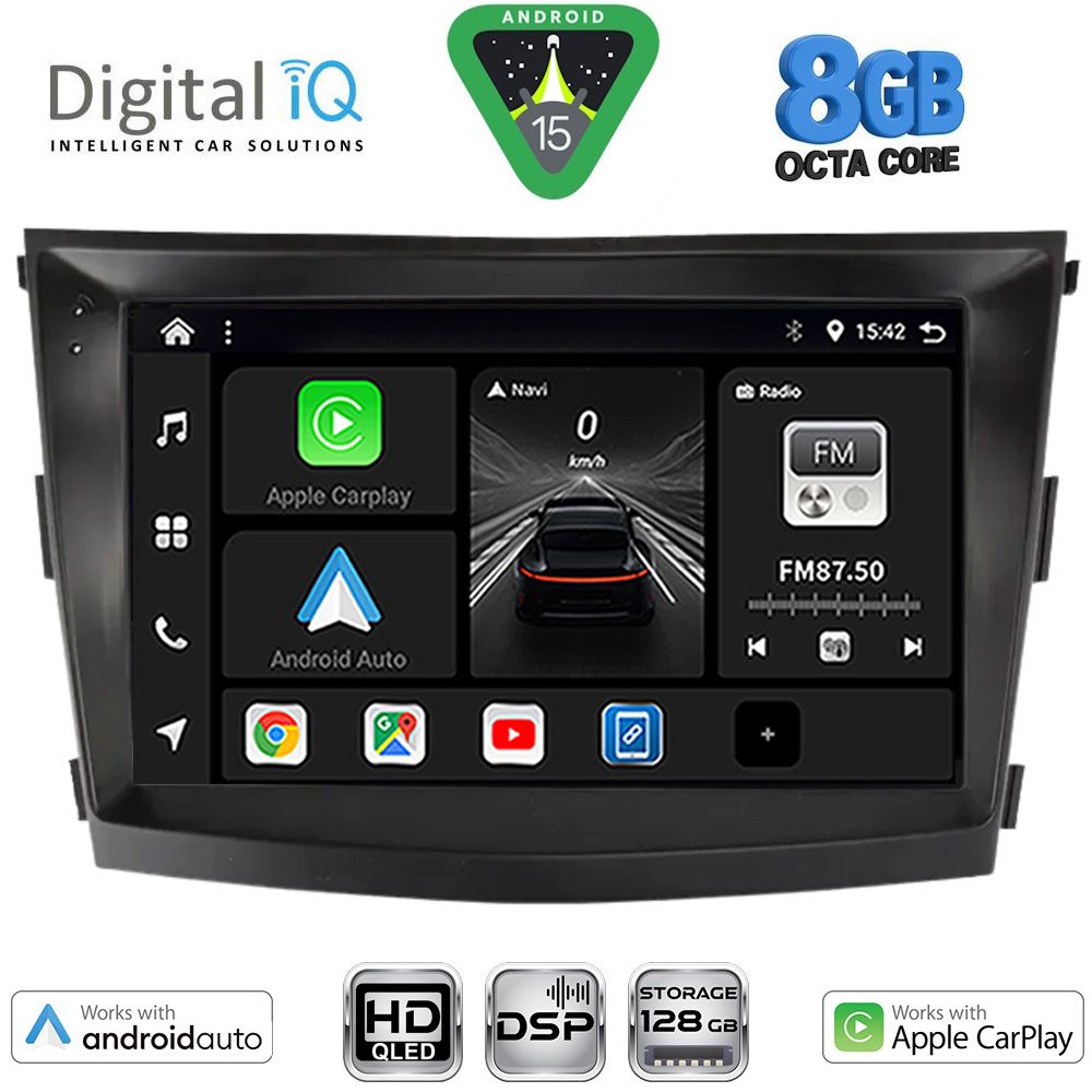 DIGITAL IQ BXF 7658_CPAA (9inc) MULTIMEDIA TABLET for SSANGYONG TIVOLI mod. 2016-2024