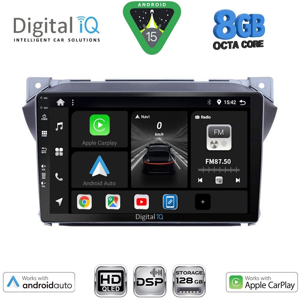 DIGITAL IQ BXF 7670_CPAA (9inc) MULTIMEDIA TABLET for SUZUKI ALTO - NISSAN PIXO mod. 2009-2014 - DIGITAL IQ 7670_CPAA