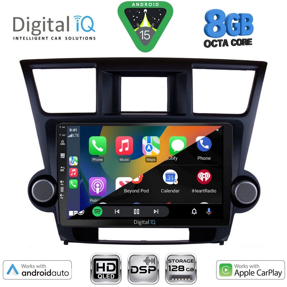 DIGITAL IQ BXF 7719_CPAA (10inc) MULTIMEDIA TABLET for TOYOTA HIGHLANDER mod. 2008-2015 - DIGITAL IQ BXF7719_CPAA