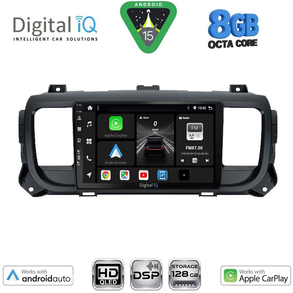DIGITAL IQ BXF 7729_CPAA (9inc) MULTIMEDIA TABLET for CITROEN JUMPY-SPACETOURER – PEUGEOT EXPERT-TRAVELLER – TOYOTA PROACE mod. 2016-2026