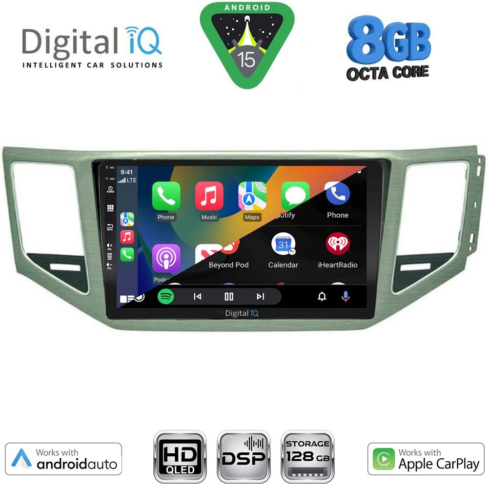 DIGITAL IQ BXF 7745_CPAA (SL) (10inc) MULTIMEDIA TABLET for VW GOLF SPORTSVAN mod. 2014-2021 - DIGITAL IQ BXF7745_CPAA