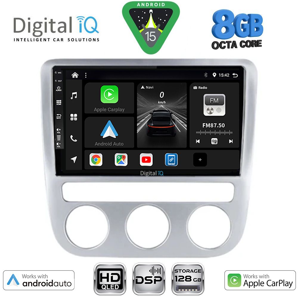 DIGITAL IQ BXF 7752_CPAA CLIMA (9inc) MULTIMEDIA TABLET for VW EOS mod. 2006-2016 - SCIROCCO mod. 2008-2010 - DIGITAL IQ 7752_CPAA