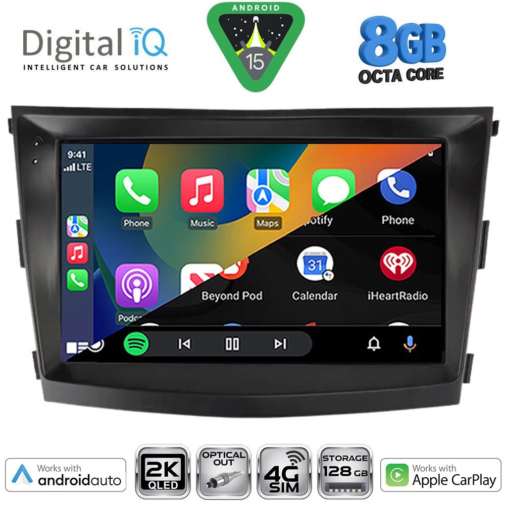 DIGITAL IQ BXK 20658_CPAA (9inc) MULTIMEDIA TABLET for SSANGYONG TIVOLI mod. 2016-2024