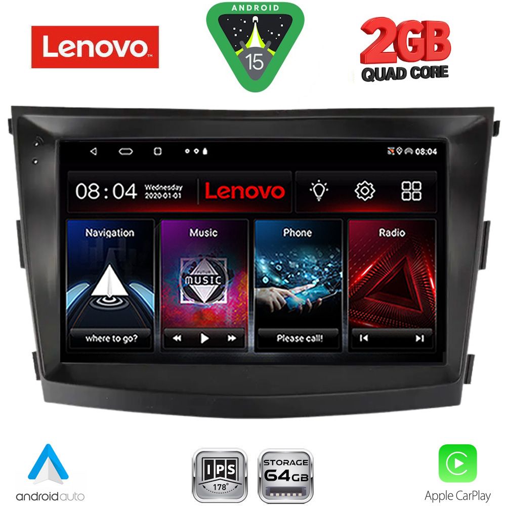 LENOVO LVD 2658_CPA (9inc) MULTIMEDIA TABLET for SSANGYONG TIVOLI mod. 2016-2024 - LENOVO LVD 2658_CPA