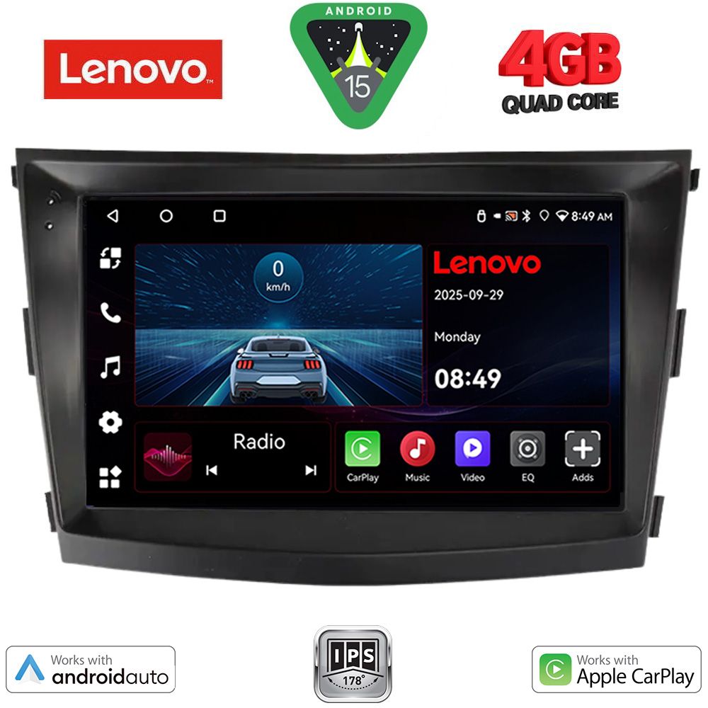 LENOVO LVE 8658_CPAA (9inc) MULTIMEDIA TABLET for SSANGYONG TIVOLI mod. 2016-2024 - LENOVO LVE 8658_CPAA