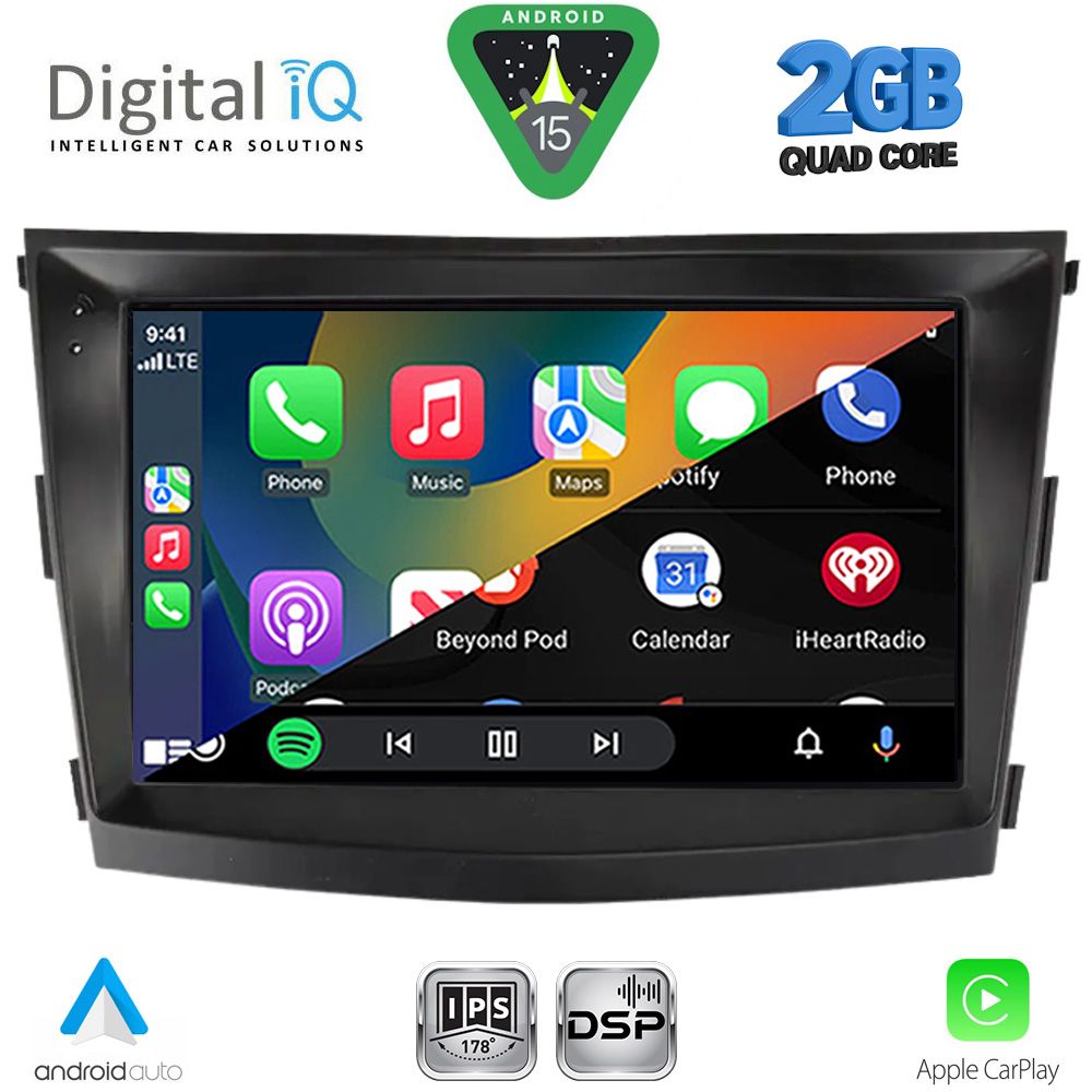 DIGITAL IQ RSF 4658_CPA (9inc) MULTIMEDIA TABLET for SSANGYONG TIVOLI mod. 2016-2024