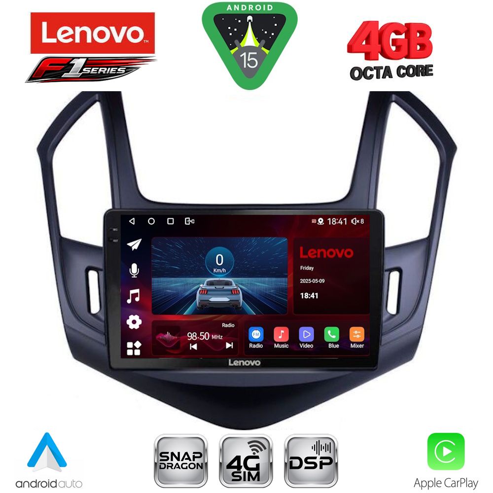 LENOVO SSQ 9077_CPA (9inc) MULTIMEDIA TABLET for CHEVROLET CRUZE mod. 2013-2015 - LENOVO SSQ 9077_CPA