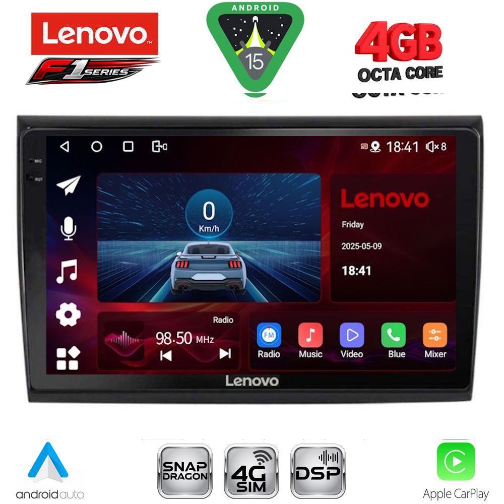 LENOVO SSQ 9136_CPA (9inc) MULTIMEDIA TABLET for FIAT BRAVO mod. 2007-2019 - LENOVO SSQ 9136_CPA