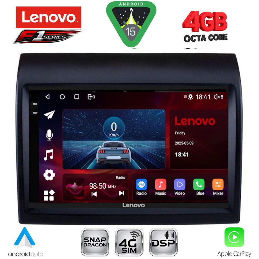 LENOVO SSQ 9141_CPA (9inc) MULTIMEDIA TABLET for FIAT DUCATO – CITROEN JUMPER – PEUGEOT BOXER mod. 2011-2021
