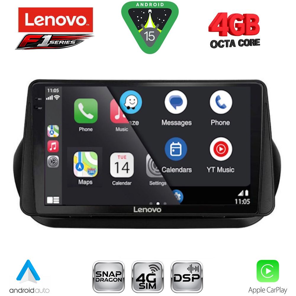 LENOVO SSQ 9142_CPA (9inc) MULTIMEDIA TABLET for CITROEN – FIAT – PEUGEOT mod. 2008-2018 - LENOVO SSQ 9142_CPA