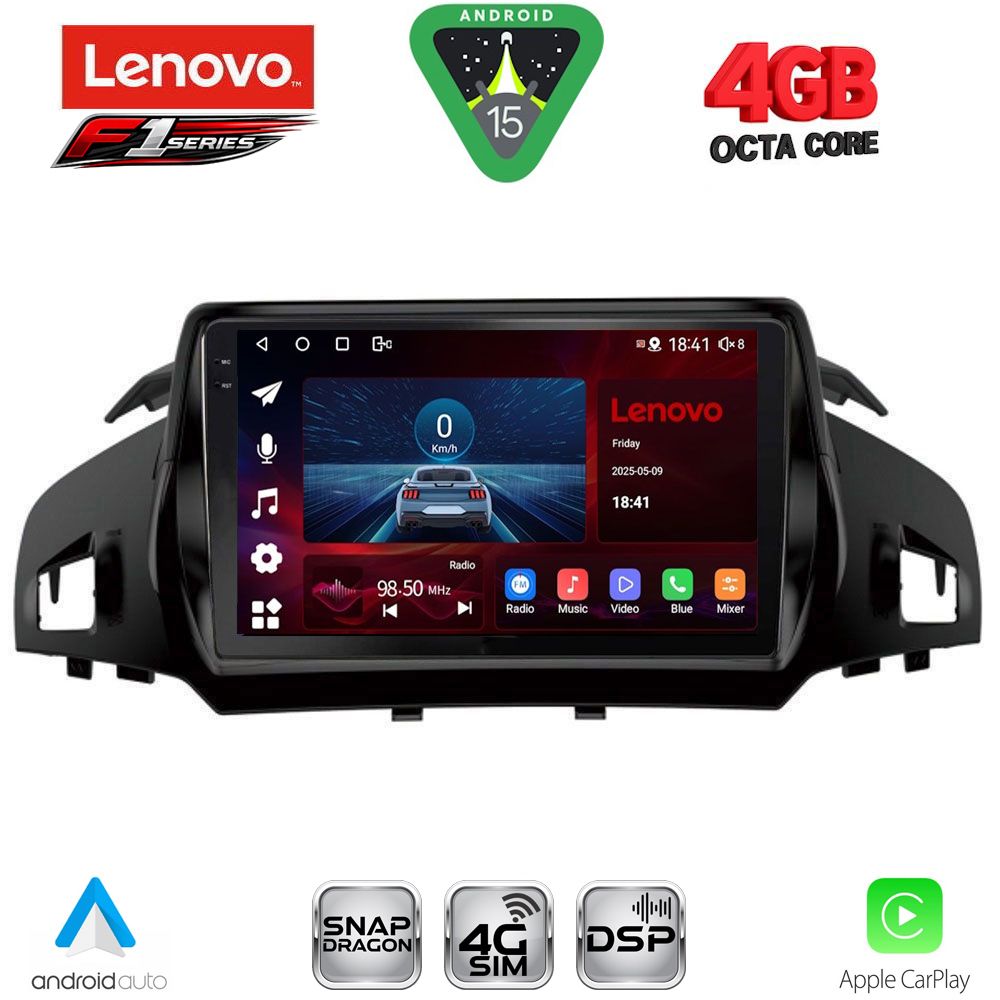 LENOVO SSQ 9160_CPA (9inc) MULTIMEDIA TABLET for FORD KUGA mod. 2013-2019 – CMAX mod. 2011-2020 - LENOVO SSQ 9160_CPA