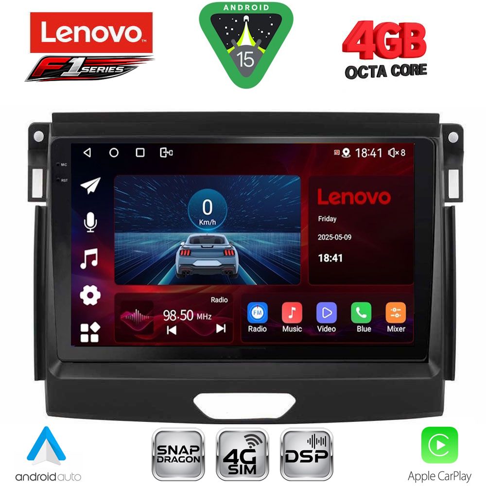 LENOVO SSQ 9172_CPA (9inc) MULTIMEDIA TABLET for FORD RANGER mod. 2015-2018 - LENOVO SSQ 9172_CPA