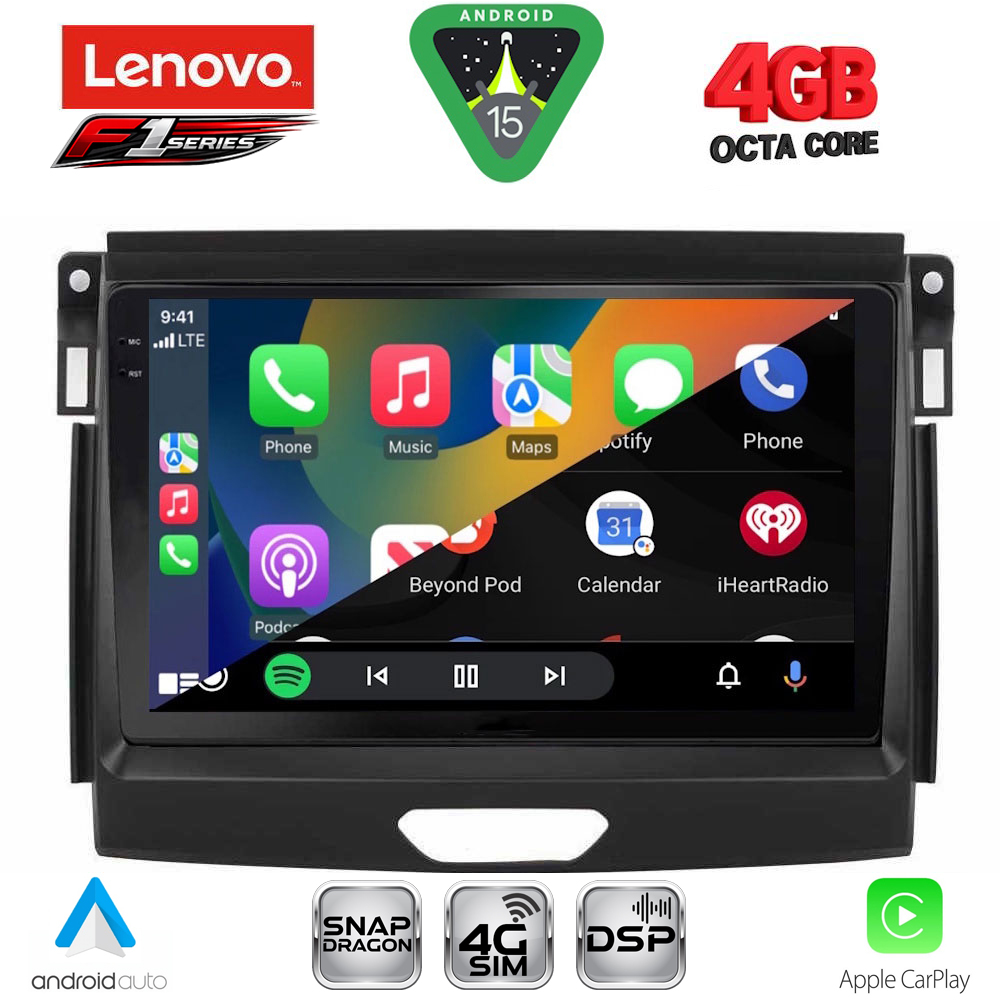 LENOVO SSQ 9173_CPA (9inc) MULTIMEDIA TABLET for FORD RANGER mod. 2018-2023 - LENOVO SSQ 9173_CPA