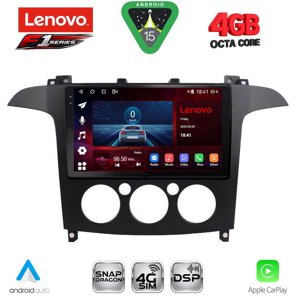 LENOVO SSQ 9175_CPA A/C (9inc) MULTIMEDIA TABLET for FORD SMAX mod. 2006-2014 - LENOVO SSQ 9175_CPA AC