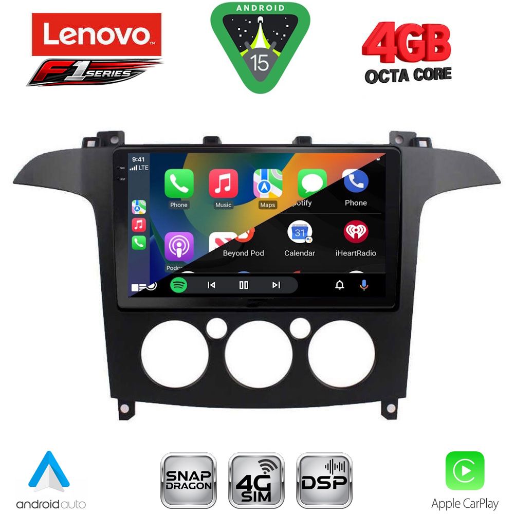 LENOVO SSQ 9175_CPA A/C (9inc) MULTIMEDIA TABLET for FORD SMAX mod. 2006-2014 - LENOVO SSQ 9175_CPA AC