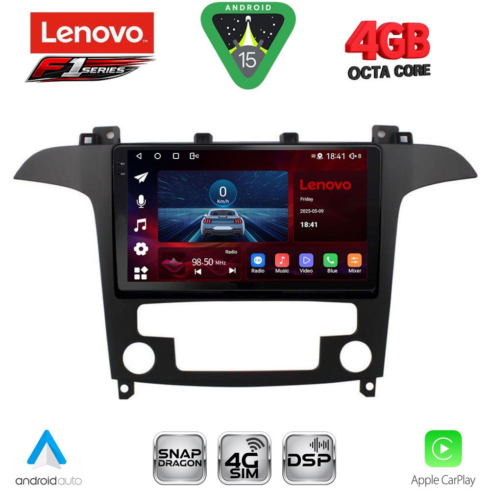 LENOVO SSQ 9175_CPA CLIMA (9inc) MULTIMEDIA TABLET for FORD SMAX mod. 2006-2014 - LENOVO SSQ 9175CL_CPA